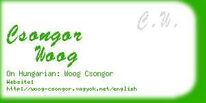 csongor woog business card